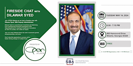 OPEN Atlanta Fireside Chat with Dilawar Syed, SBA Deputy Administrator