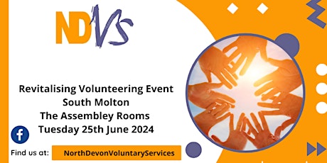 Revitalising Volunteer Event (South Molton) - Organisations Booking Form