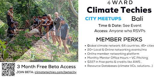 Image principale de Climate Techies Bali Indonesia Member Sustainability Meetup