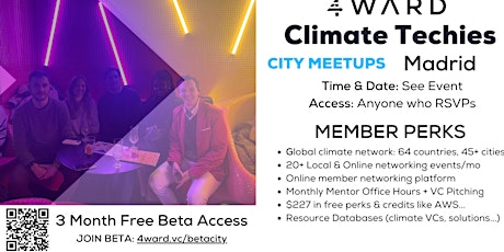 Climate Techies Madrid Member Sustainability Networking Meetup