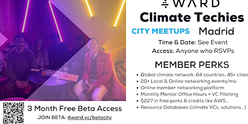 Climate Techies Madrid Member Sustainability Networking Meetup  primärbild
