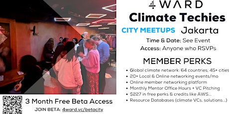 Jakarta Climate 4WARD  Monthly Member Networking Drinks