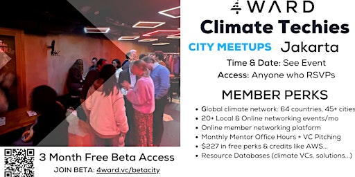 Climate Techies Jakarta Monthly Member Networking Drinks primary image