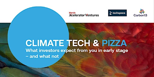 Primaire afbeelding van CLIMATE TECH & PIZZA: What investors expect from you in early stage
