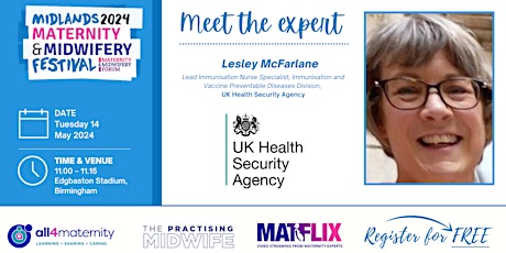 Meet The Expert  from UK Health Security Agency (In-person)