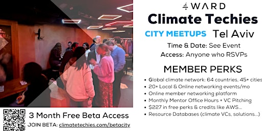 Hauptbild für Climate Techies Tel Aviv Sustainability Member Meetup