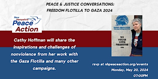 Peace & Justice Conversations: Freedom Flotilla to Gaza 2024 primary image