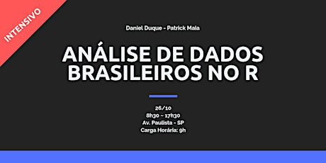 Imagem principal do evento [Intensivo] Análise de Dados Brasileiros no R - São Paulo