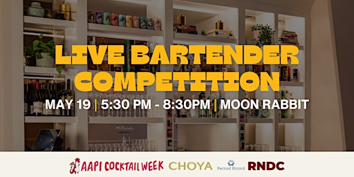 Primaire afbeelding van AAPI Cocktail Week 2024: Live Bartender Competition