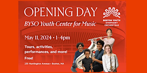 Imagem principal de BYSO Youth Center for Music OPENING DAY!