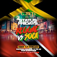 Imagem principal do evento Reggae vs Soca @  Taj on Fridays: Free entry with RSVP