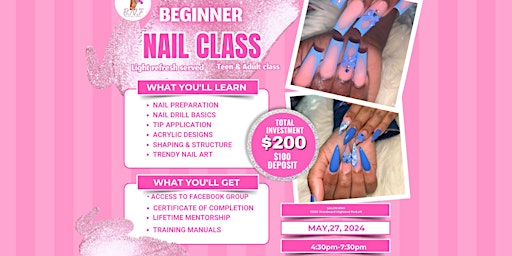 Black Nail Family Presents: Beginner Nail Art Class primary image