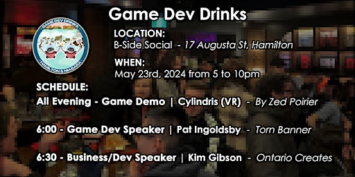 Copy of Game Dev Drinks Hamilton & Niagara primary image