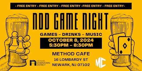 NDD Game Night at Method Cafe