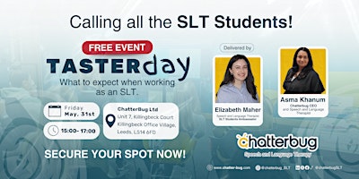 Hauptbild für SLT students: What to expect, working as an SLT. FREE EVENT!