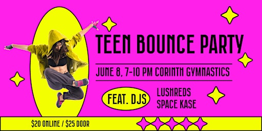 Image principale de Teen Bounce Party @ Corinth Gymnastics
