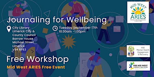 Imagem principal do evento Face to Face Workshop: Journaling for Wellbeing
