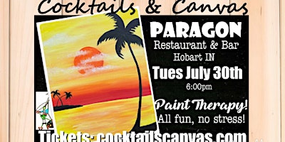 "Tequila Sunset" Cocktails and Canvas Painting Art Event primary image