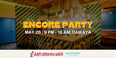 Primaire afbeelding van AAPI Cocktail Week 2024: Encore Party