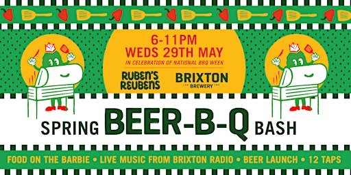 Imagem principal do evento Spring Beer-B-Q Bash w/ Ruben's Reubens