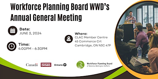 Primaire afbeelding van Workforce Planning Board WWD's Annual General Meeting