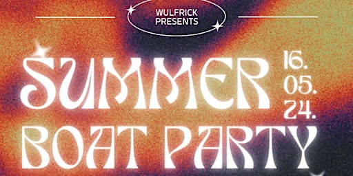 Imagem principal do evento Summer Boat Party by Wulfrick Presents