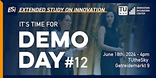 Imagem principal do evento TUW i²c Extended Study on Innovation - Demo Day #12