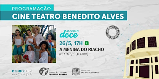 Imagem principal do evento Sexta Encena - A Menina do Riacho - Núcleo Experimental de Dança – NEXDTSJC