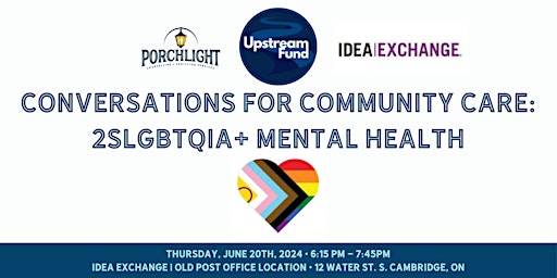 Conversations for Community Care - 2SLGBTQIA+ Mental Health primary image