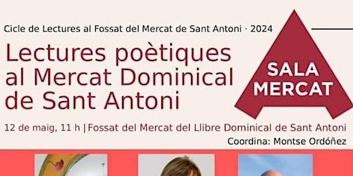 Lectura Poética en el Mercat Dominical de Sant Antoni coordinada por Montse Ordóñez