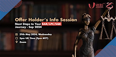 Offer Holder’s Info Session Next Steps to Your BAR/LPC/SQE Journey primary image