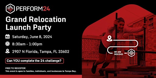 Perform24 Grand Relocation Launch Party  primärbild