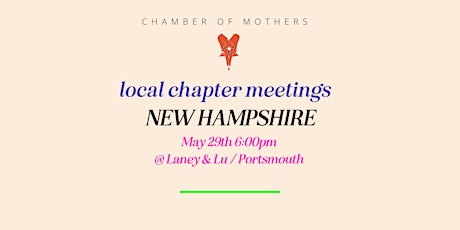 Chamber of Mothers Local Chapter Meeting - New Hampshire