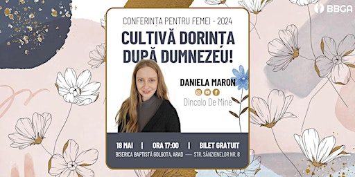 Hauptbild für CULTIVĂ DORINȚA DUPĂ DUMNEZEU!