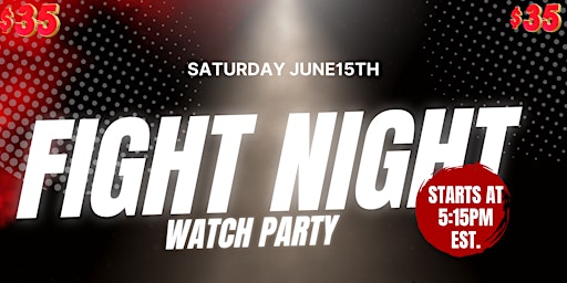Imagem principal de Mensroom Barbershop Presents: Fight Night Watch Party