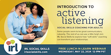 Communication "Soft Skills" Coaching for Adults—Active Listening