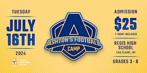 Ashton's Football Camp: 4th Annual primary image