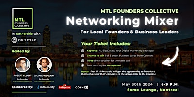 Imagen principal de MTL Founders Collective  |  Networking Mixer