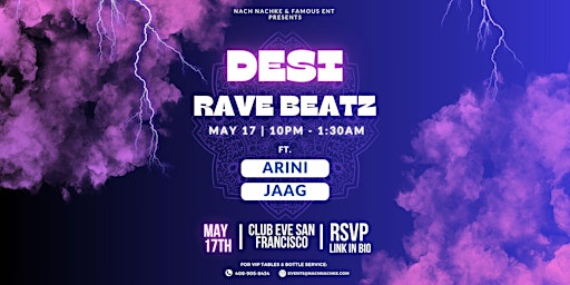 DESI RAVE BEATZ|| CLUB EVE SF || MAY 17TH primary image