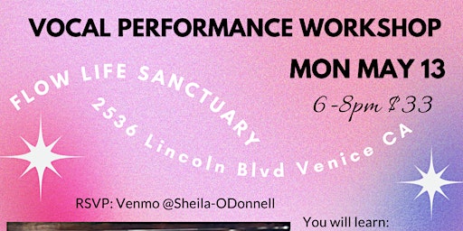 Vocal Performance & Songwriting Workshop