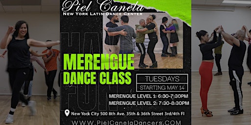 Imagem principal do evento Merengue Dance Class,  Level 1  Beginner