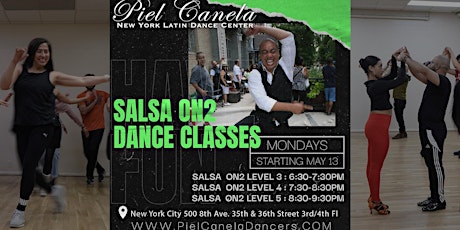 Salsa On2 Dance Class,  Level 4  Advanced - Intermediate