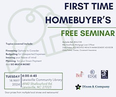 Imagem principal de First Time Homebuyers Seminar