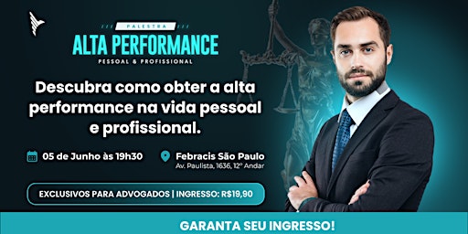 Hauptbild für Alta Performance Pessoal e Profissional para Advogados