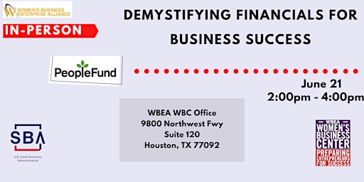 Demystifying Financials for Business Success primary image