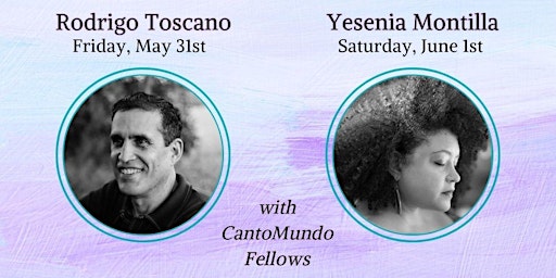 CantoMundo Presents: Free Public Readings with Rodrigo Toscano and Yesenia Montilla primary image