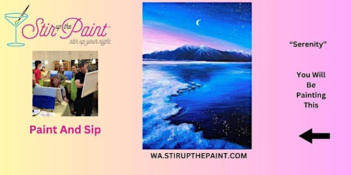 Redmond Paint and Sip, Paint Party, Paint Night  With Stir Up The Paint primary image
