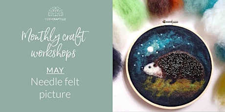 Needle felt picture workshop from Cosy Craft Club