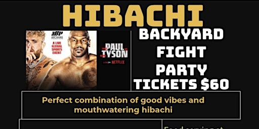 Imagem principal do evento Hibachi backyard fight party