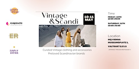 Curates Vintage and Scandi clothes Pop-Up in  the MuseumsQuartier